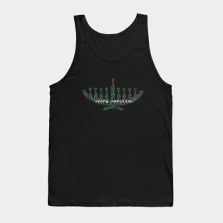 Hanukkah Menorah Wordcloud for Darker Backgrounds Tank Top